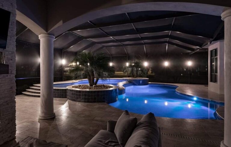 Landscape lighting installed by Paver Pro